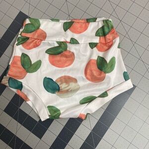 Peach Patterned Kids Shorts